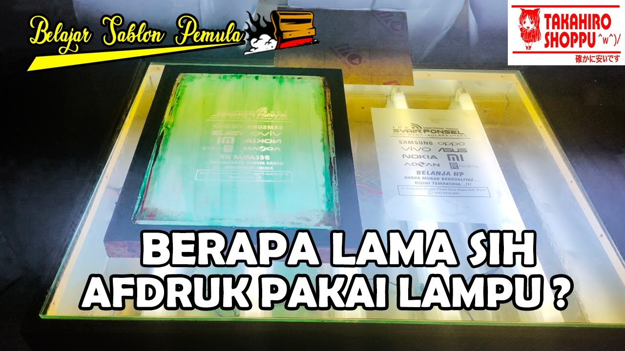 BELAJAR SABLON LAGI YUK ... berapa lama sih afdruk menggunakan lampu ?