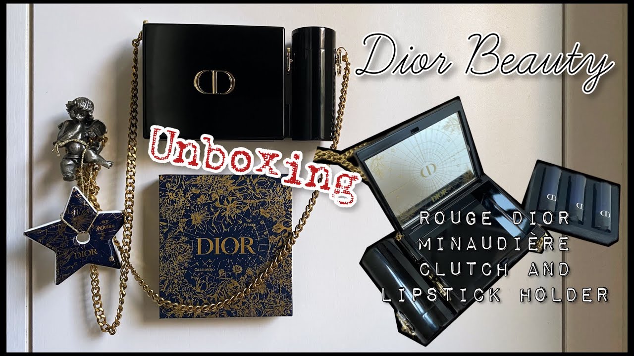 ⭐️Dior Beauty UNBOXING📦開箱~!!ROUGE DIOR MINAUDI&Egrave;RE 2022 LIMITED EDITION🛍️Clutch and Lipstick Holder