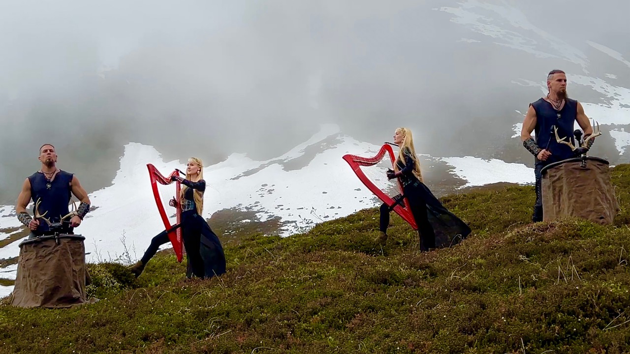 Valley of the Ancients (Harp Twins @volfgangtwins) Original song with deep chants haunting harps