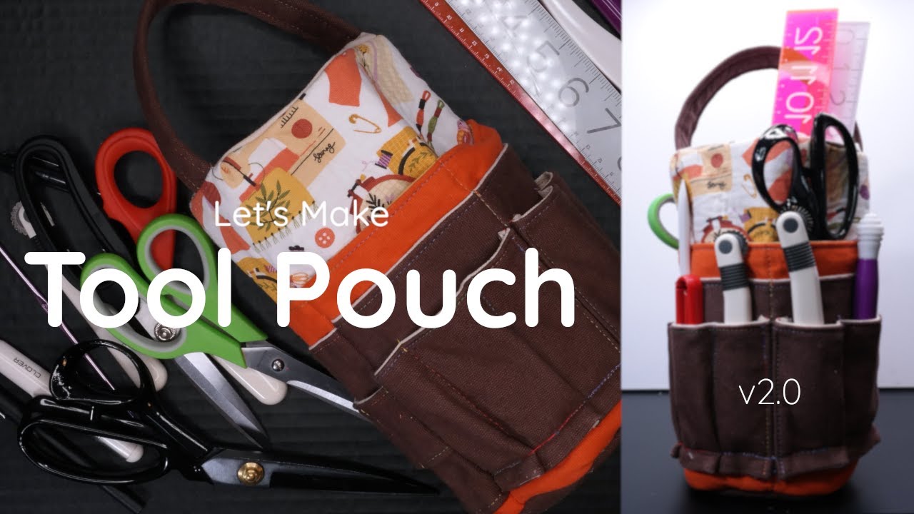 The Ideal Tool Pouch #diybag #freepattern #toolbag