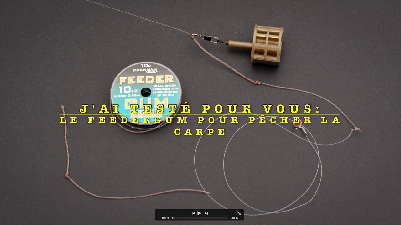 J'ai testé pour vous : Le Feedergum pour pêcher la carpe au feeder.