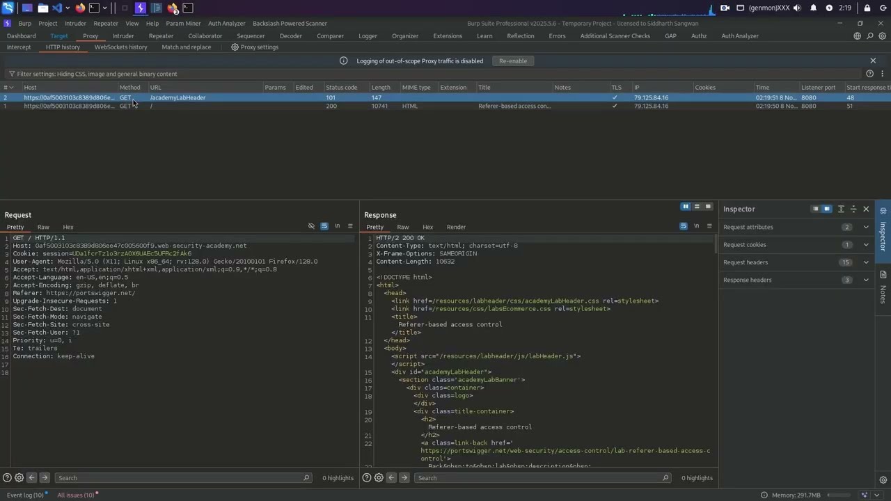 Referer-based Access Control bug #bugbounty