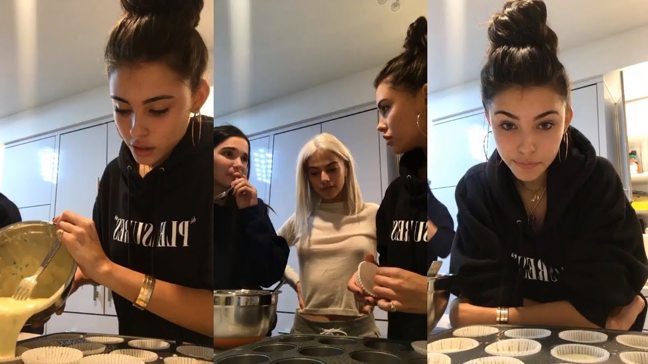 Madison Beer | Instagram Live Stream | 26 October 2017 [ Make Homemade Cupcakes ]
