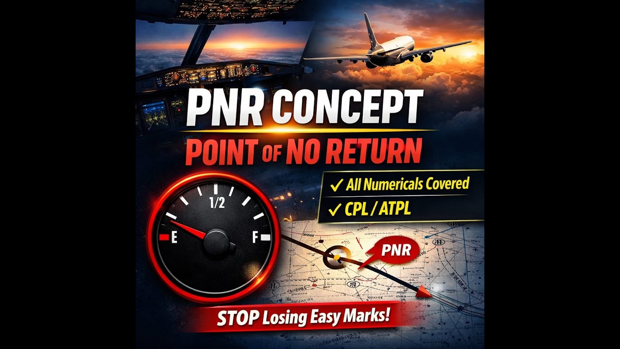 PNR Concept Made EASY ✈️ | All Numericals Solved | CPL / ATPL General Navigation