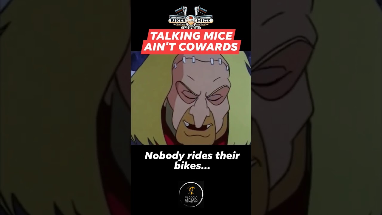 Talking mice ain't cowards #fyp #bikermicefrommars #anime #shorts #classiccartoons #cartoons