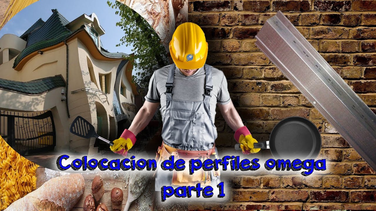 Como colocar perfiles omega en paredes con desnivel parte 1
