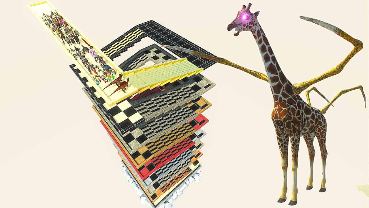 ESCAPE FROM ALIEN GIRAFFE - ARBS - Animal Revolt Battle Simulator