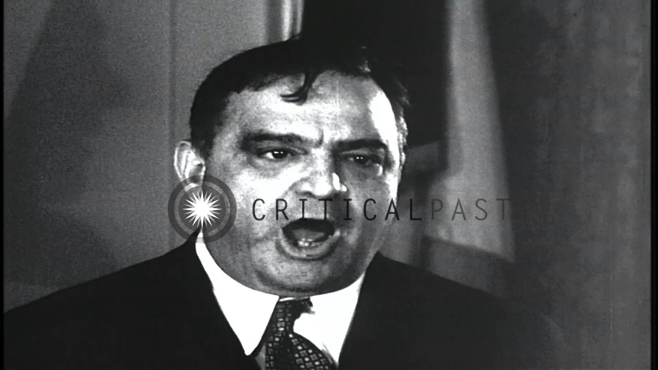 The Mayor of New York La Guardia interviews Sergeant John Basilone after he recei...HD Stock Footage