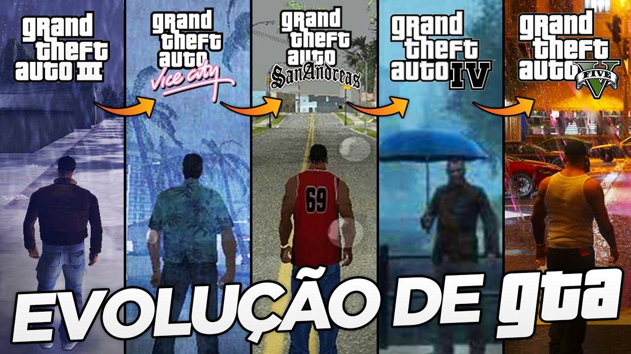 A EVOLUÇÃO DE GTA - Paramédicos, Trens e Chuva