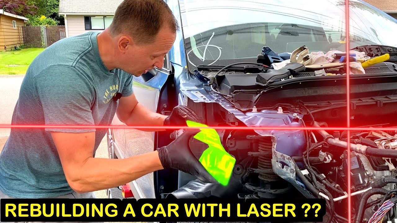 ✅Rebuilding this Totaled SUV with a Laser Like Precision