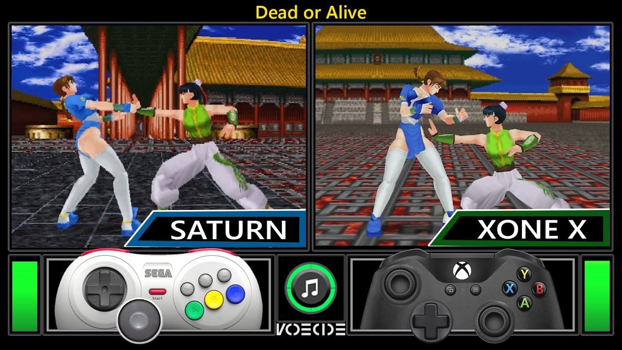 Dead or Alive (Sega Saturn vs Xbox One X) Real Hardware Comparison