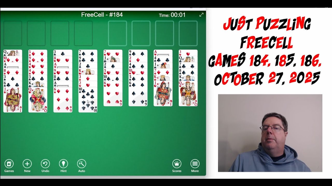 Learning Freecell By Doing and Explaining Games 184, 185 and 186