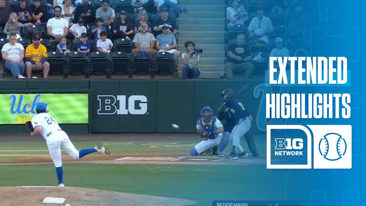 Michigan at UCLA | EXTENDED HIGHLIGHTS | Big Ten Baseball | 03/13/2026