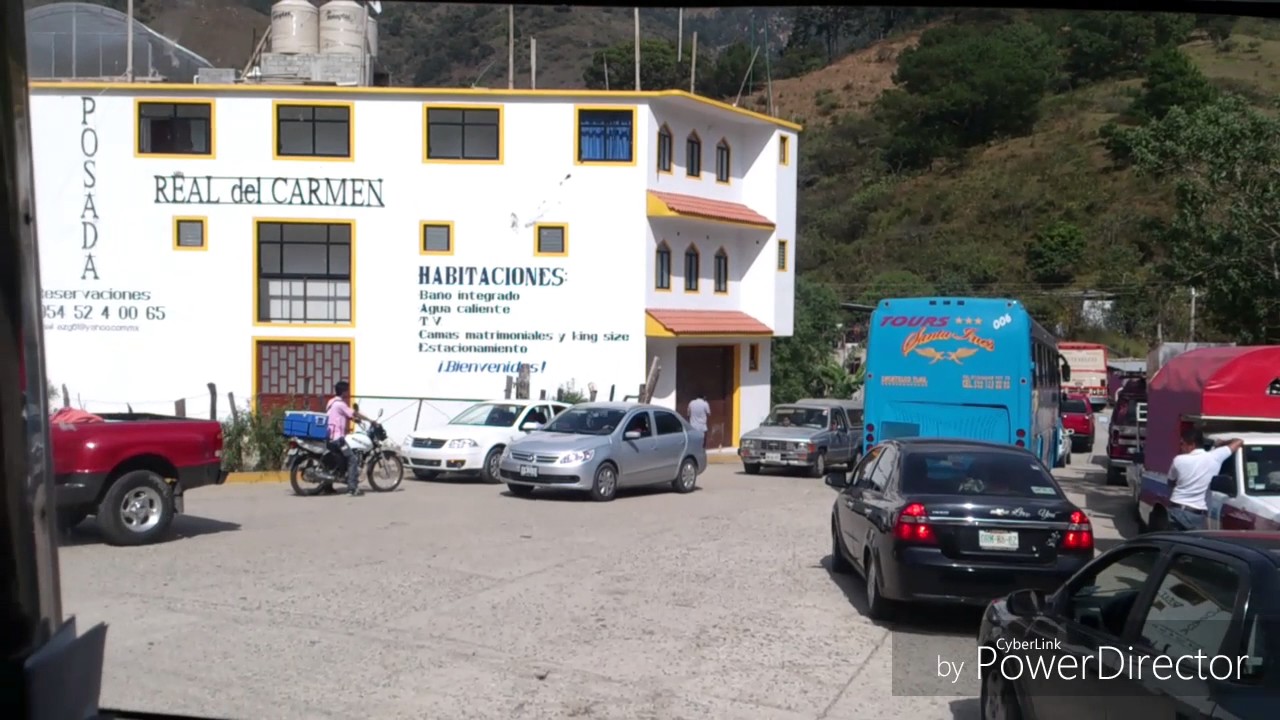 Llegando a Juquila Oaxaca.