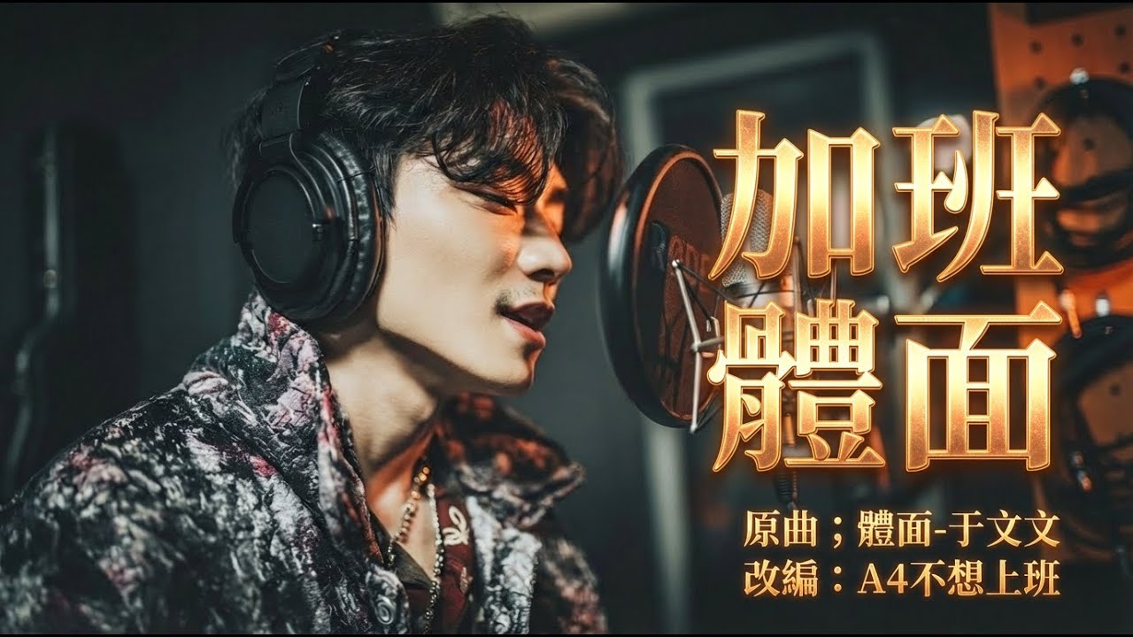 【AI改編】社畜搖滾版！于文文《體面》改編｜加班哪有體面？只有崩潰！Cover by A4不想上班