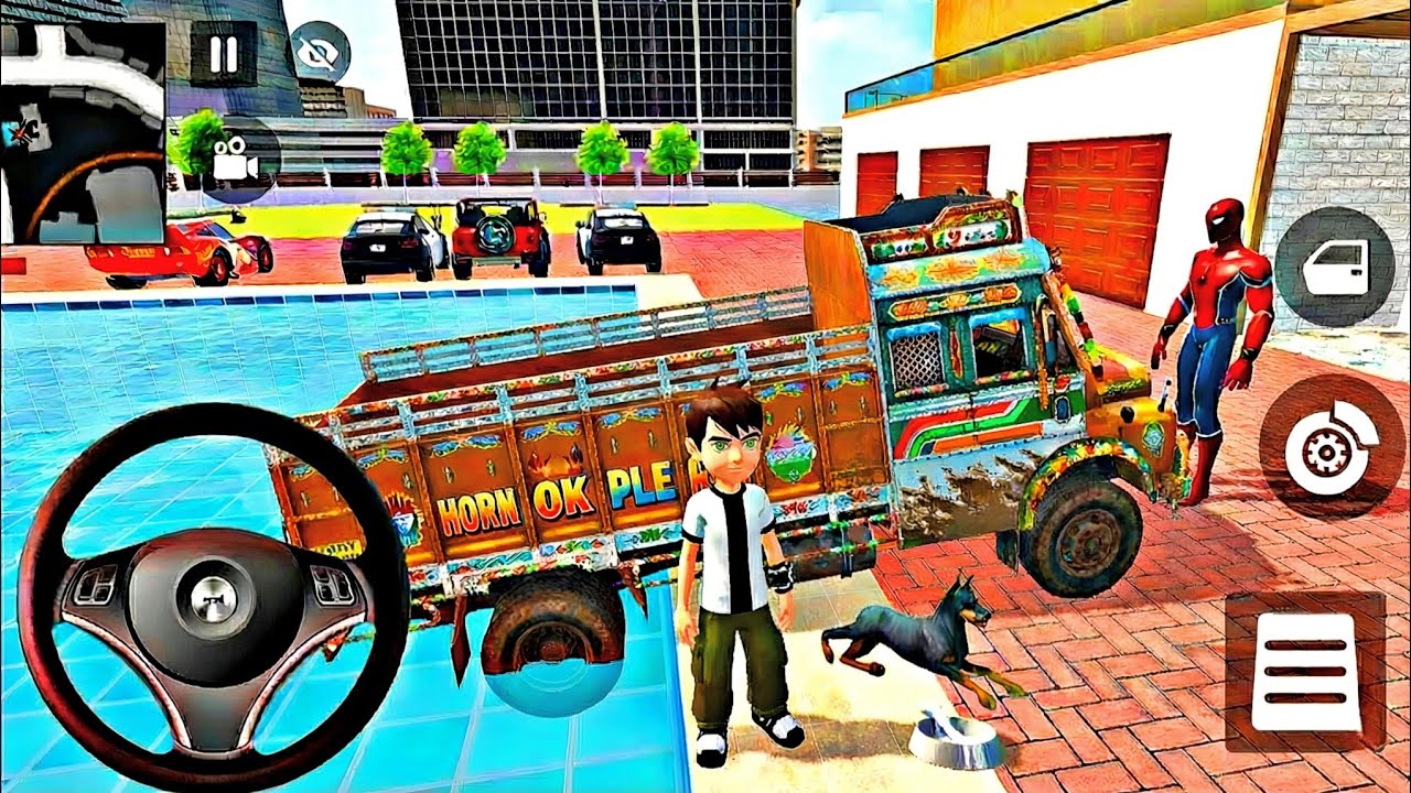 🌟Indian Truck 3D Driving 🦚 Spiderman Buy Modified Monster Police Car 🚓 Bike Showroom Game 🎮 Android 