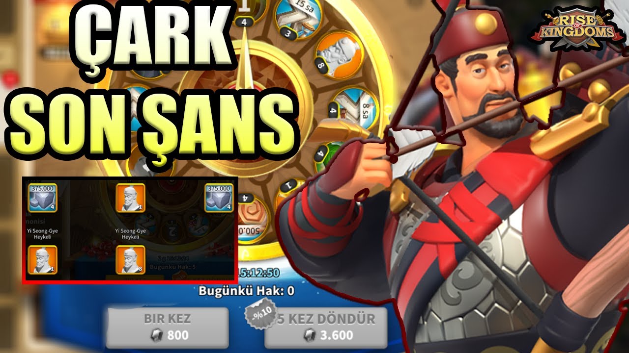 YSG ( Yİ SEONG-GYE ) ÇARKI GELDİ VE FULL Oynadım NE OLDU PEKİ ? - Rise of Kingdoms