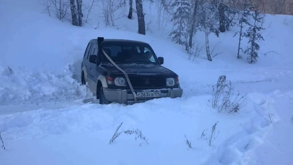 Рождественские покатушки по бездорожью зимой Pajero, УАЗ