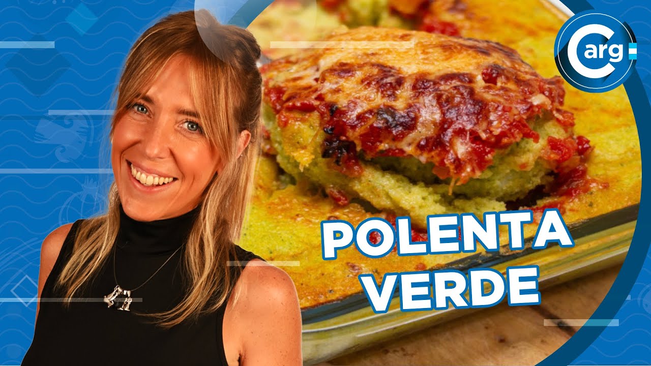 CÓMO HAGO POLENTA VERDE GRATINADA