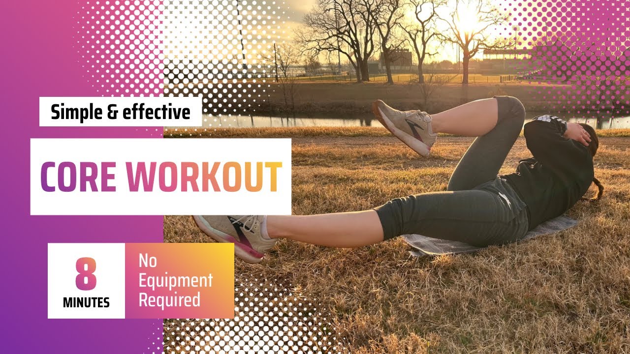 8 MINUTE CORE WORKOUT | simple, no repeats, effective
