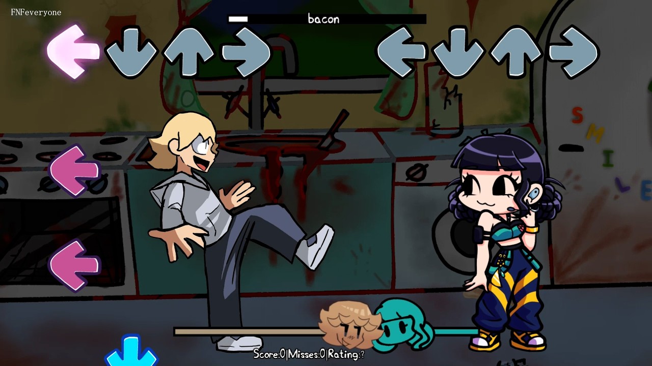 fnf bacon but all 67 Meme Vs Zoey KPop Demon Hunters Animation -Friday Night Funkin' (67 song remix)