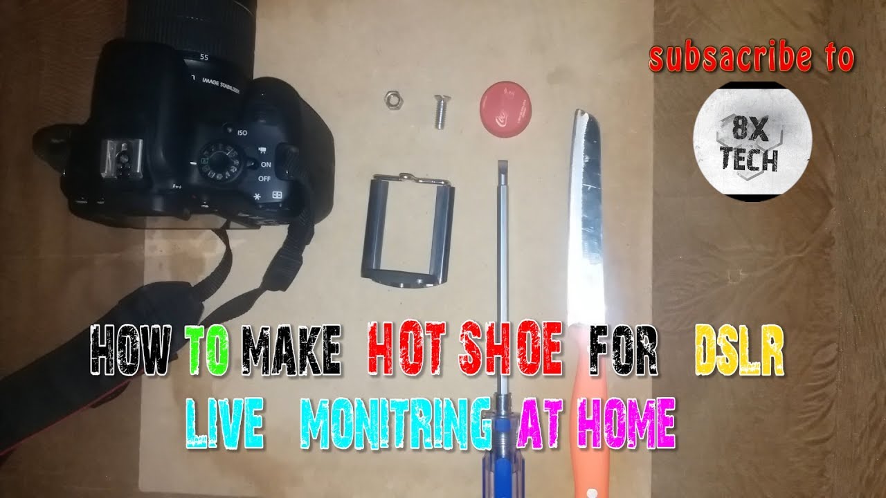 How To Make DSLR Live  Monitor  with DIY Hot Shoe mount