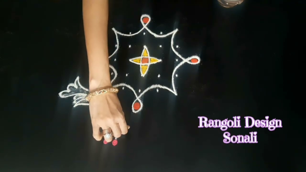 Creative Kolam (7×1dots)⭐Latest Daily UseMuggulu⭐Rangoli Design Sonali#Indianculture#Trendy#million 