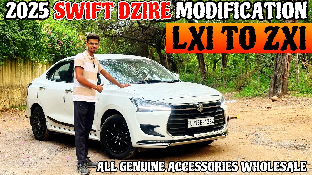 Suzuki dzire ✅2025 facelift modifications || ✅full lxi to zxi modification || dzire base to top
