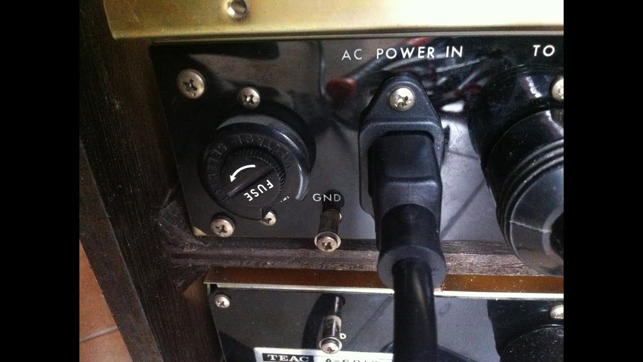 Teac Reel to Reel Deck Power Cord Replacement