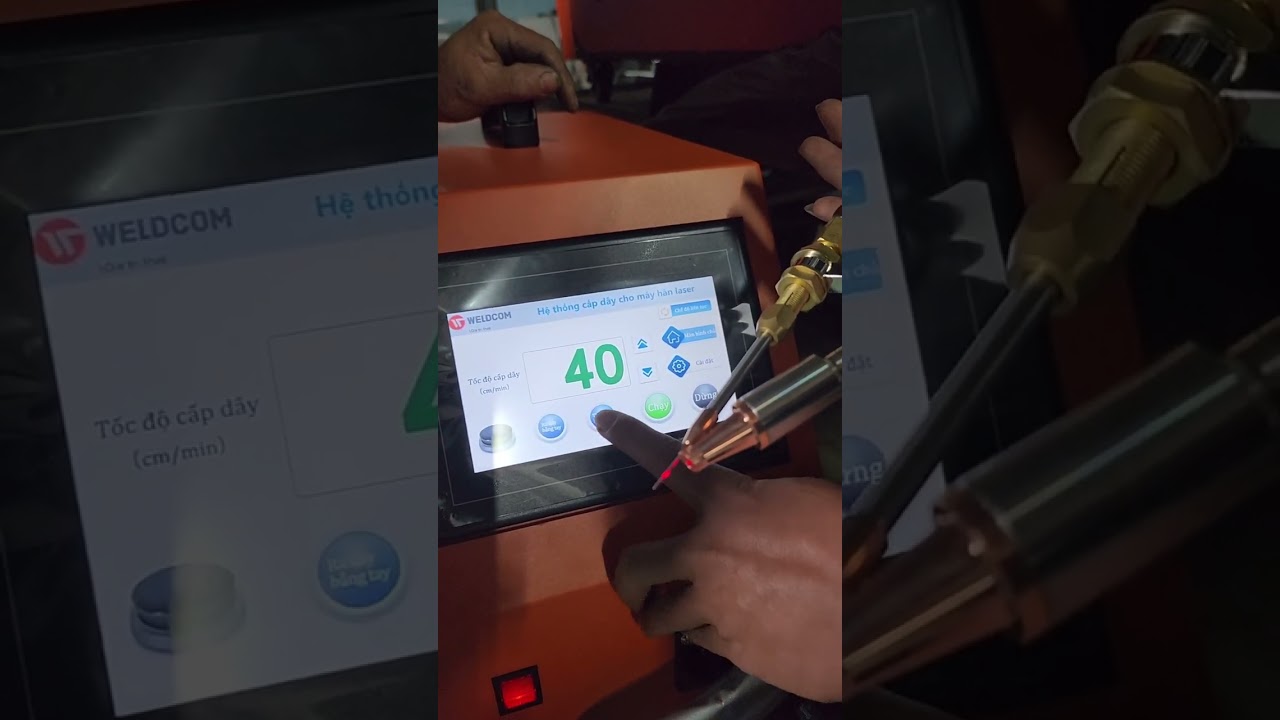 cách cài đặt máy hàn Laser