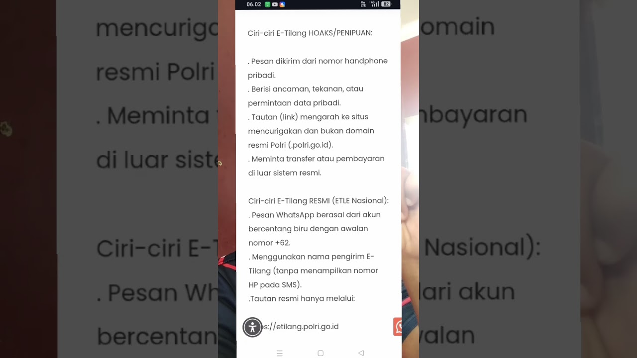 Modus penipuan e tilang Palsu 