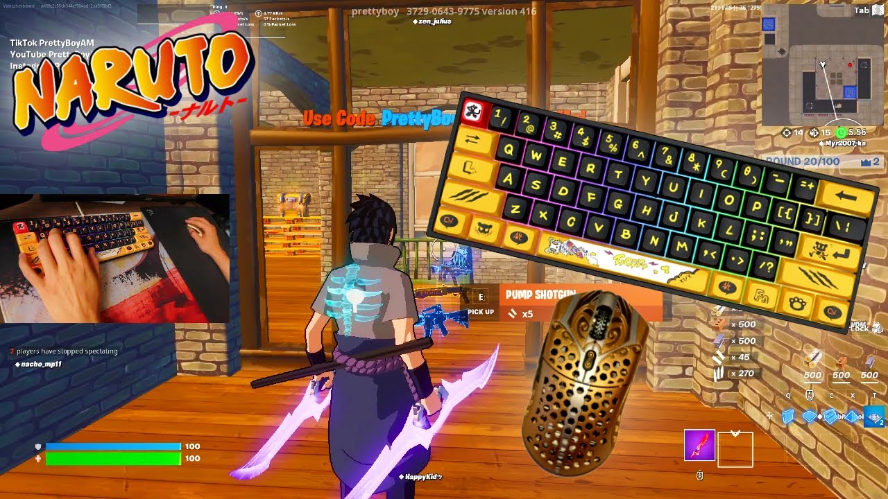 XVX M61 Tiger ASMR Chill🤩 Satisfying Gameplay Keyboard Fortnite 390 FPS Smooth 4K