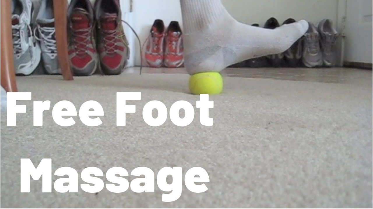Foot Self-Massage with a Tennis Ball: Do it while You View It
