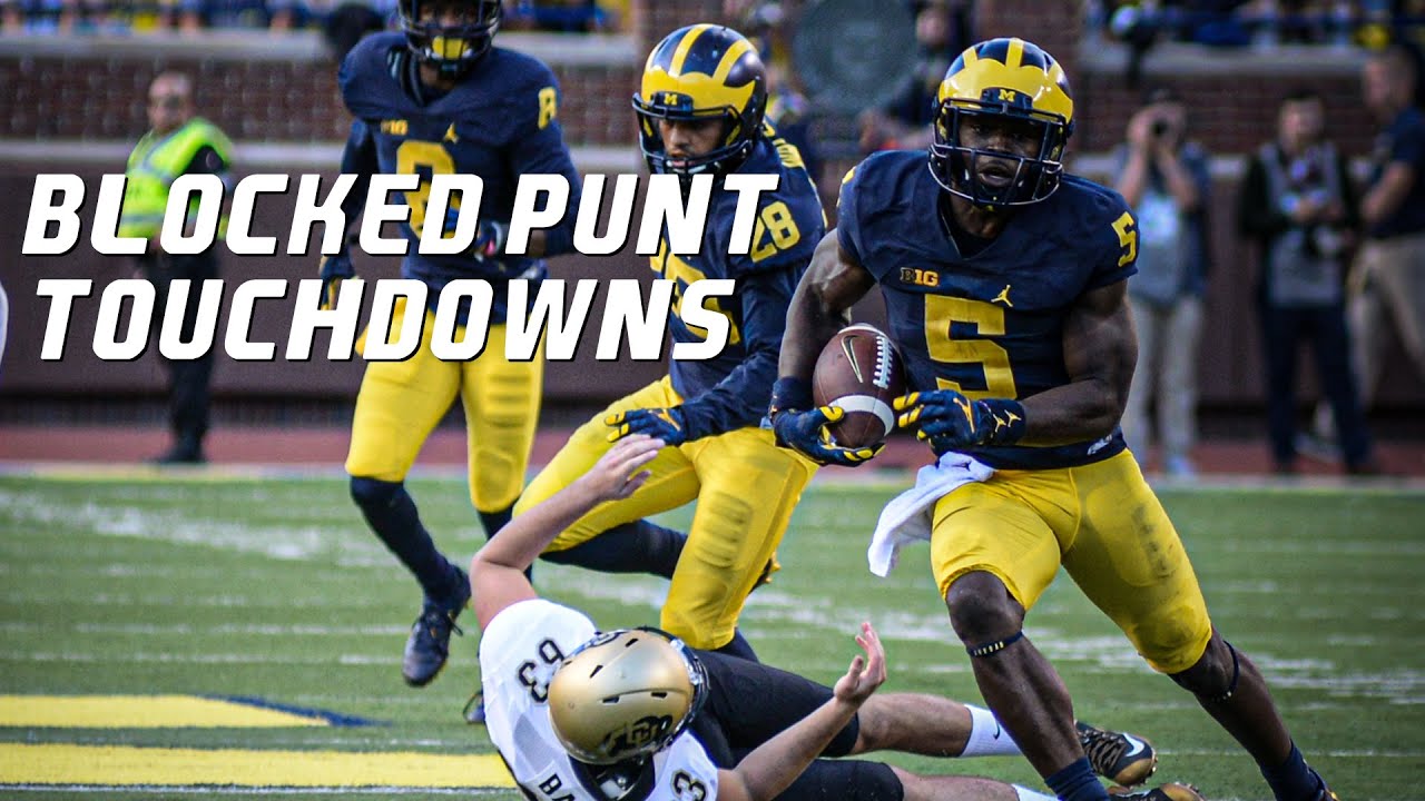 College Football Blocked Punt Touchdowns ᴴᴰ