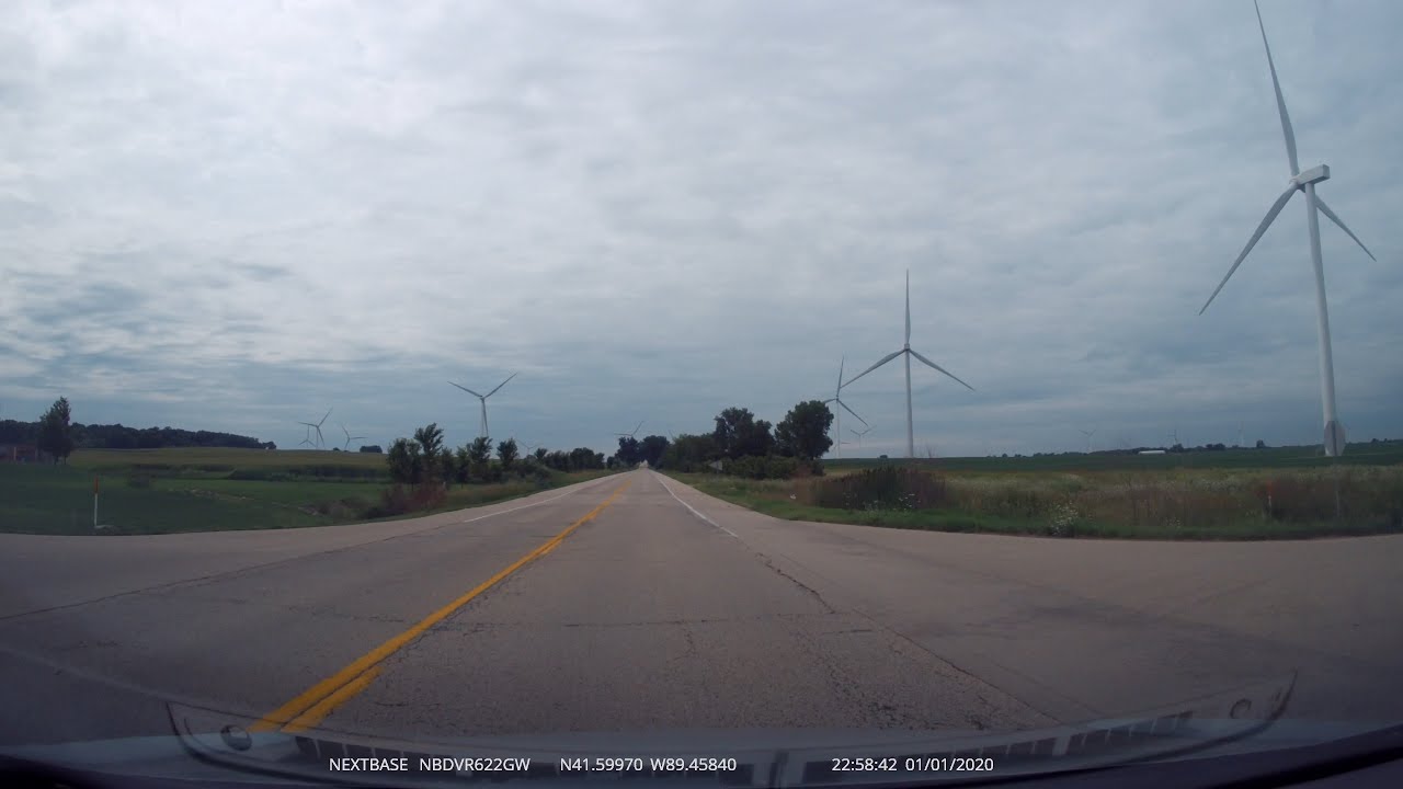 Northern Illinois WindFarm tour (1x real-time)