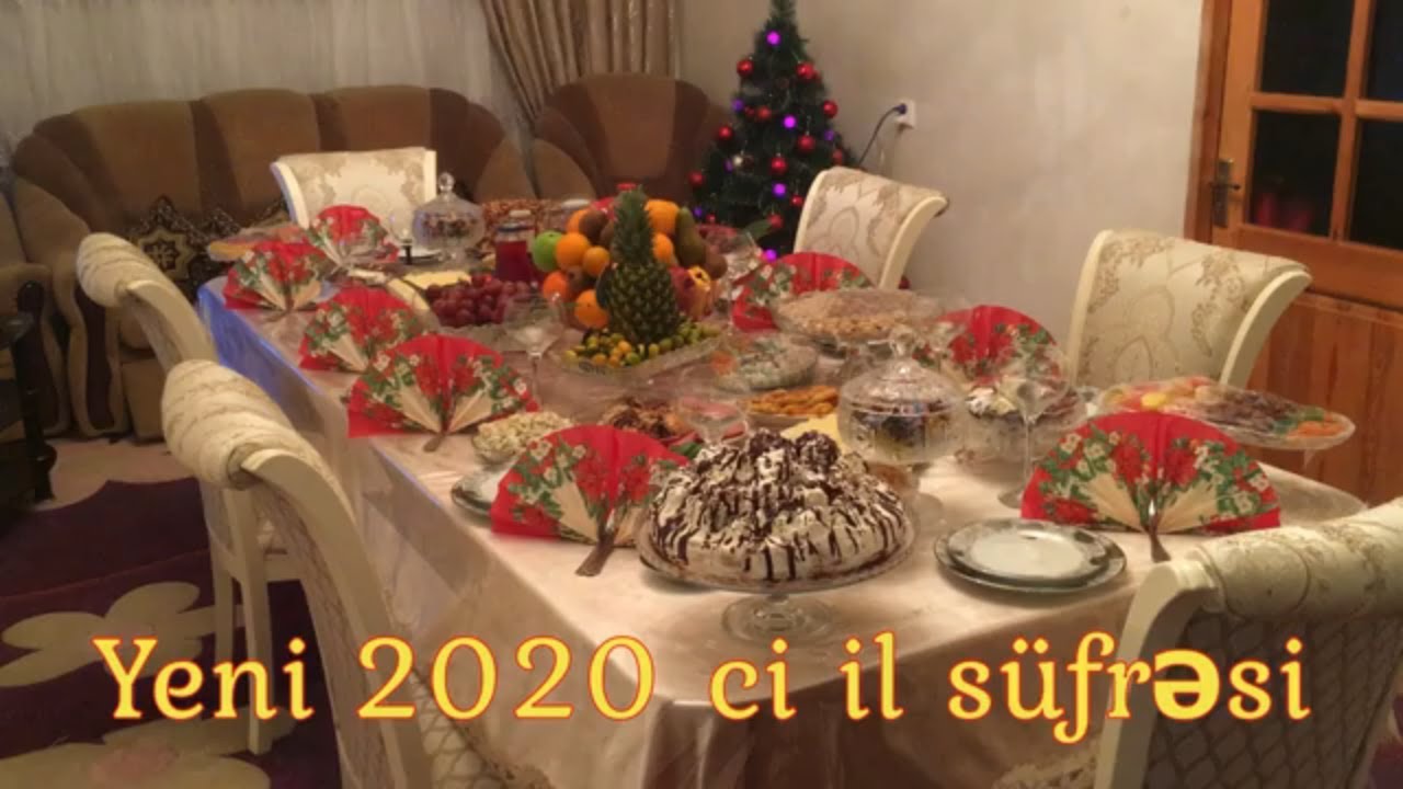 Новый  год 2020 *  Встречали и отмечали со всей родственниками / Праздничный Стол в Азербайджане