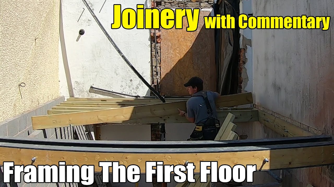 Framing The Floor On The Awkward Extension - Joinery with Commentary #joinery #bricklaying