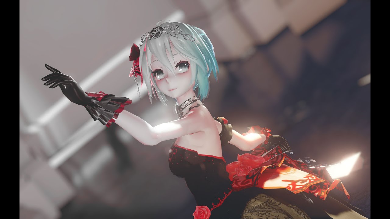 【VOCALOID MMD/4K/60FPS】Hatsune Miku & Yowane Haku【蜜月·Un·Deux·Trois】