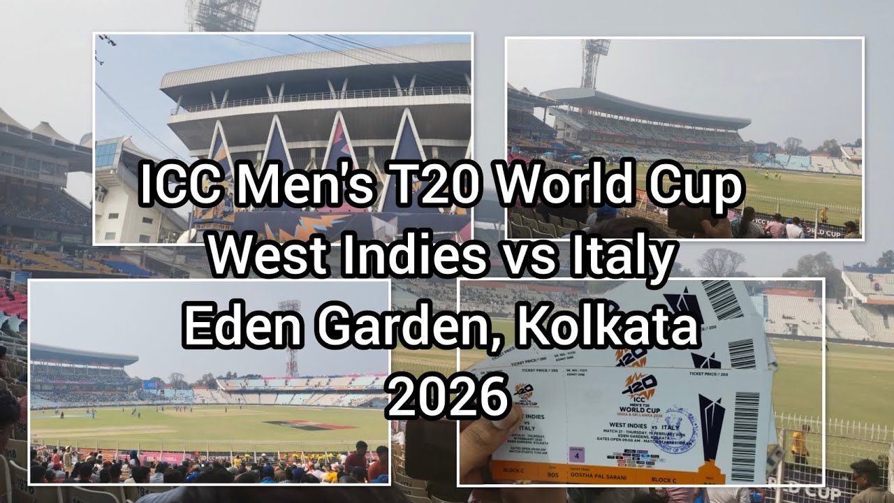 ICC Men's T20 World Cup, West Indies vs Italy, Eden Garden, Kolkata,2026, | Manya Explore | #cricket