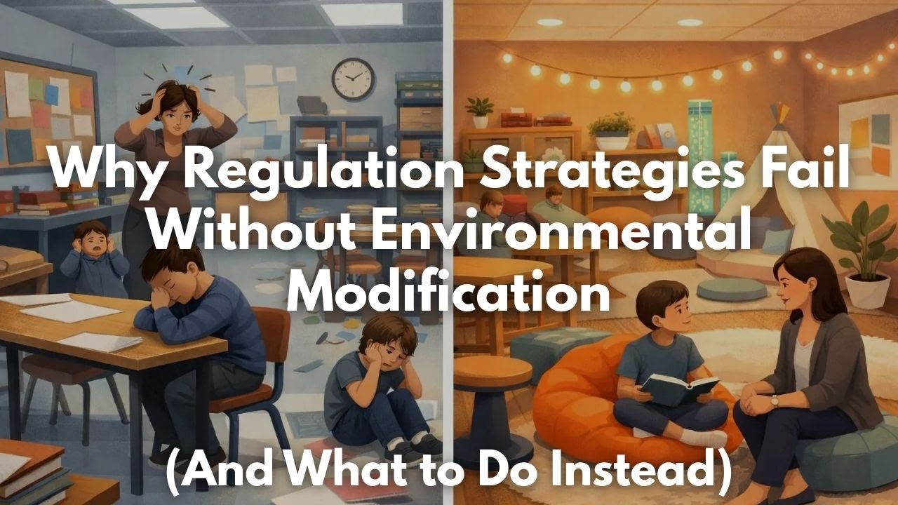 Environmental Modifications for Regulation: Why Coping Skills Aren’t Enough