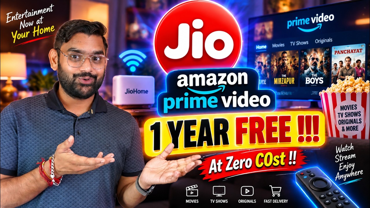 Amazon Prime Video FREE Subscription for 1 Year! 🔥 JioHome Users Get New Offer
