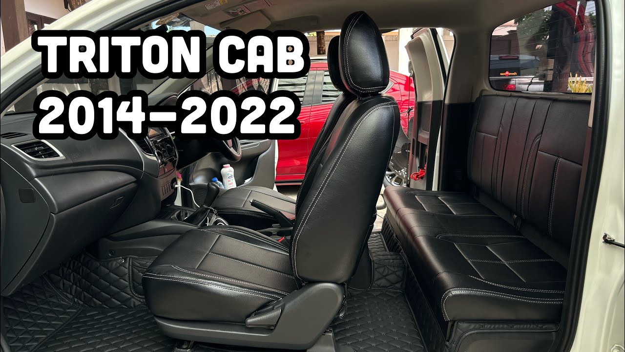 Triton cab 2014-2022 หุ้มเบาะ เบาะแคปฟองน้ำฉีด รุ่นนั่งยาว ☎️🆔0917099960 โดย คาร์ไบรท์ โปรดักส์