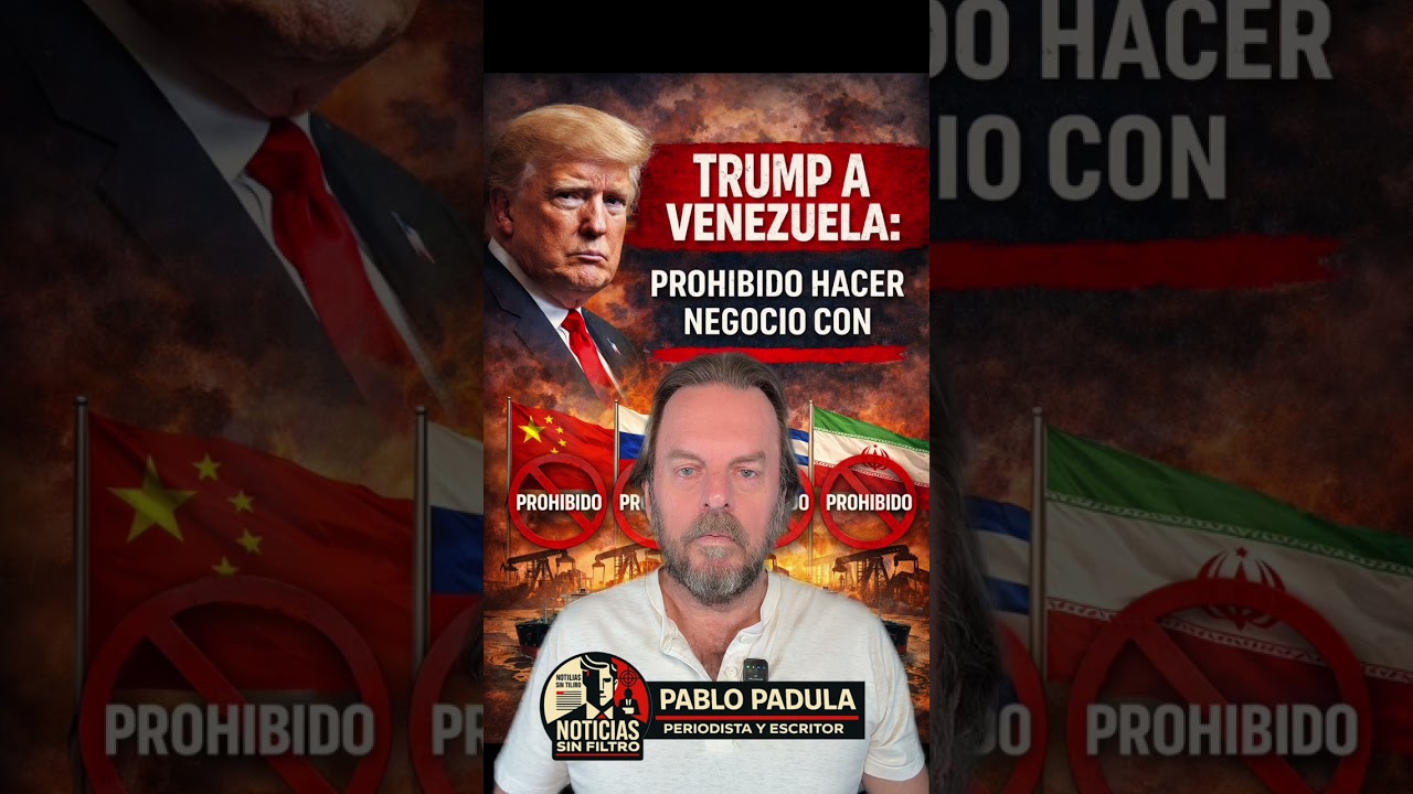 Esto es grave: Trump quiere transformar a Venezuela en una colonia de los Estados Unidos y ya está