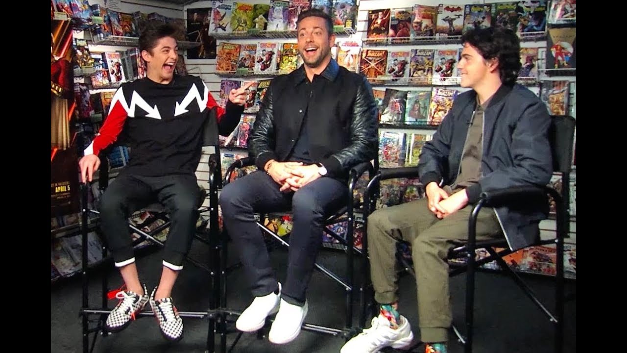 Asher Angel, Zachary Levi, and Jack Dylan Grazer talk about Shazam!
