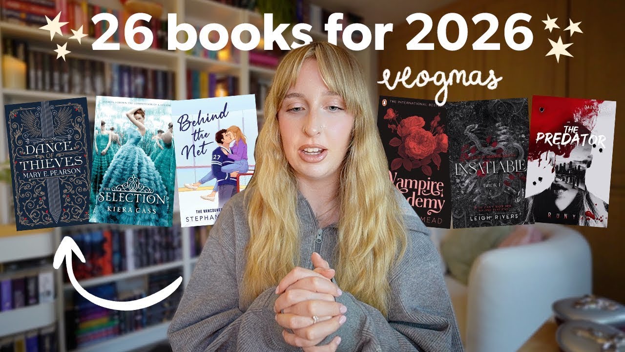The 26 books I want to read in 2026 📚 | Bookmas day 10 [vlogmas]