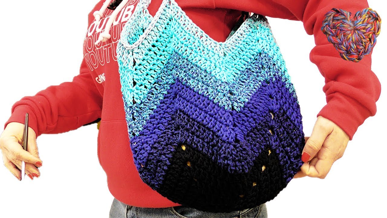 Tasche Häkeln | Super schöne Einkaufstasche aus der Woolly Hugs Rope Plaint | Tasche selber machen