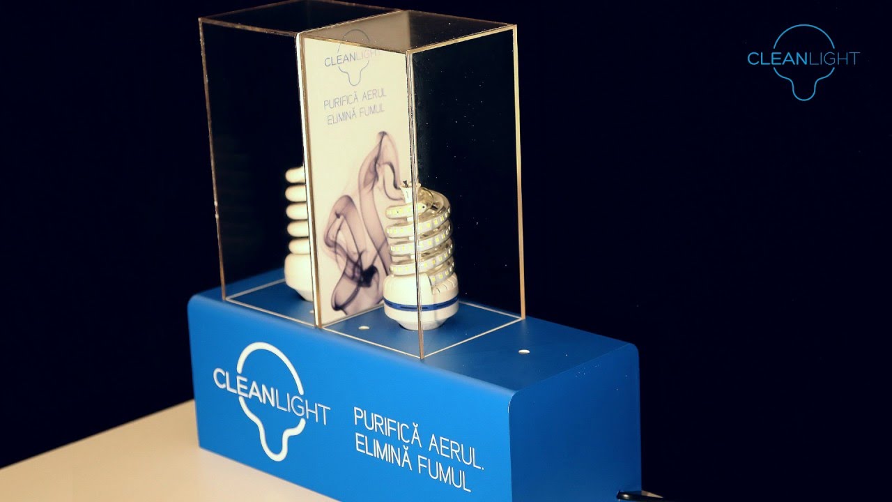 Clean Light - Purifica aerul. Elimina fumul