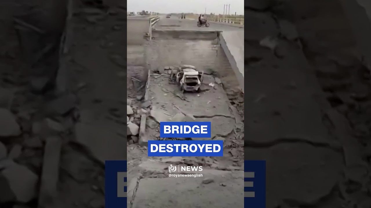 Aftermath of US attack on bridge in southern Iran