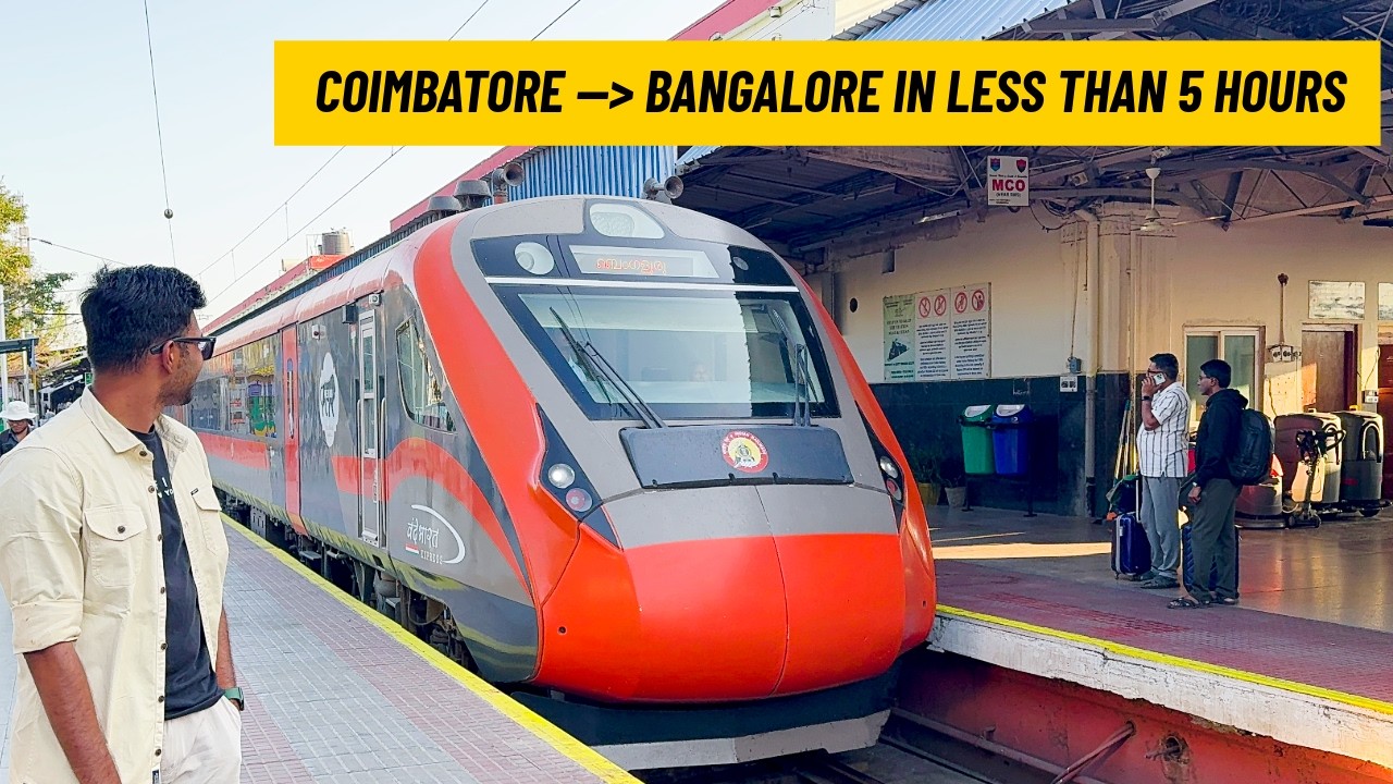 Coimbatore to Bangalore in Vande Barat exp Flight-விட வேகமா!!