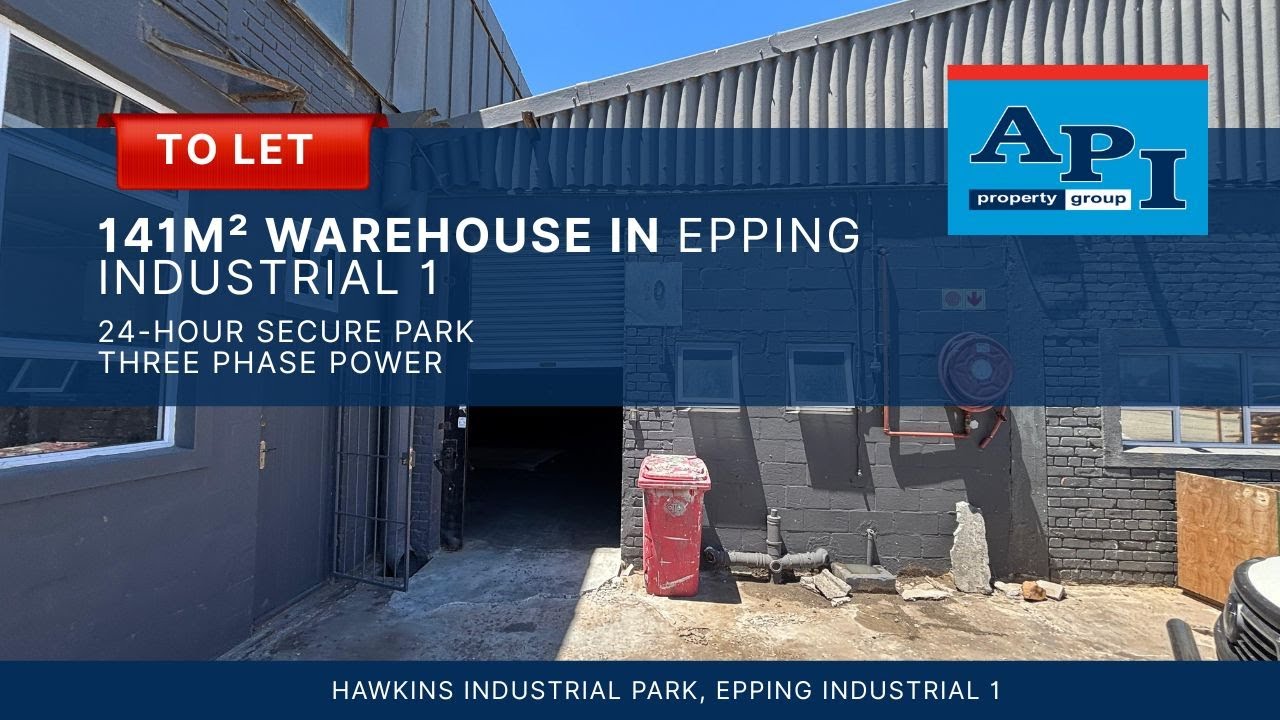 141m² Warehouse To Let in a secure industrial park in Epping Industrial 1